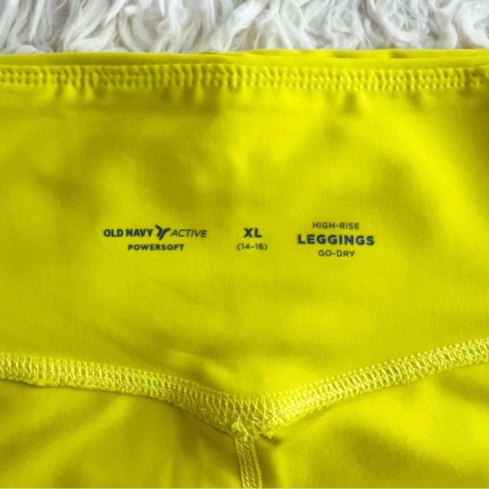 ❌SOLD❌ Old Navy Girls High Waisted PowerSoft Side Pocket Leggings, Size XL - Picture 6 of 8